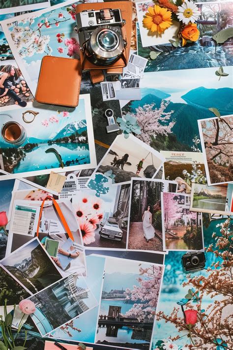 Collage of diverse iPhone photos arranged creatively