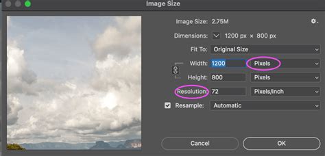 Photoshop Image Size dialog with Resample unchecked and Resolution set to 300 PPI
