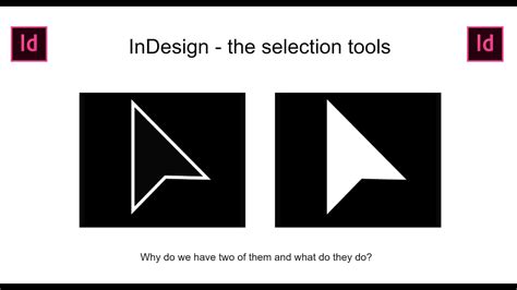 InDesign selection tool yellow box