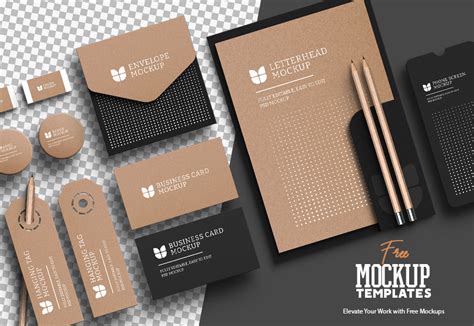 Professional logo presentation mockups on various products