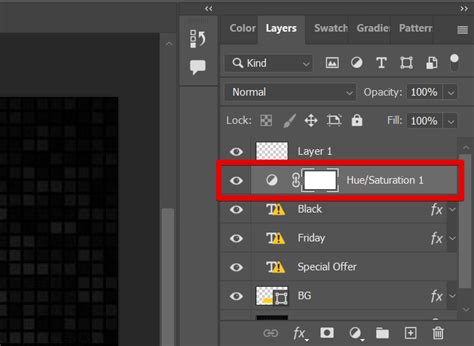 Adjustment Layer clipped to an image layer in Photoshop