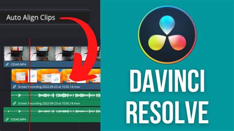 DaVinci Resolve Auto Align Tracks dialog box with 