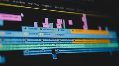 Video editing close-up