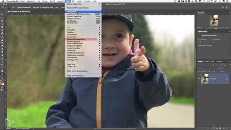 Photoshop Filter Gallery showing multiple filter effects