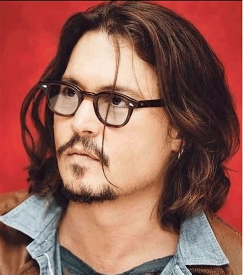 Johnny Depp with digitally removed hair