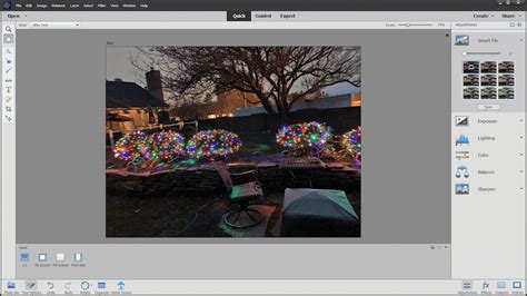 Photoshop Elements Advanced Mode Toolbox Example