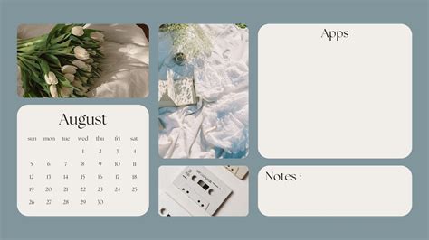 Collage of personal photos arranged on a Mac desktop background template