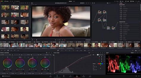 A montage showcasing the diverse capabilities of DaVinci Resolve, including editing, color grading, VFX, and audio mixing.