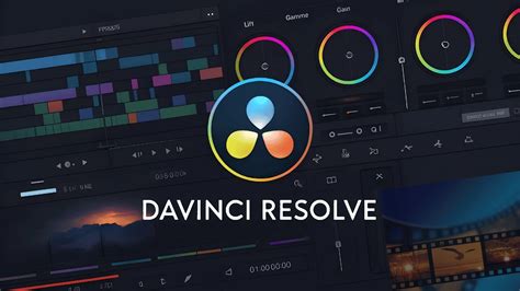 Arch Linux logo and DaVinci Resolve interface