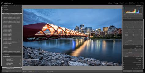 Adobe Lightroom software interface
