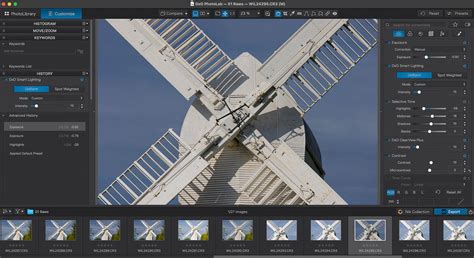 DxO PhotoLab 8 Elite interface with lens correction tools