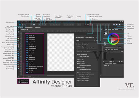 Affinity Designer interface overview
