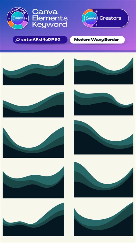 Example of a continuous collage design in Canva with elements spanning across guides