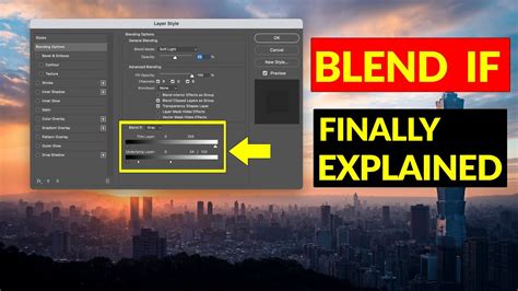 Photoshop Blend If sliders explained