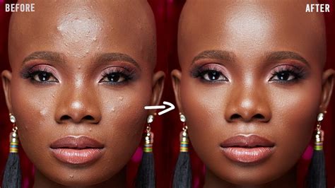 Frequency separation retouching workflow
