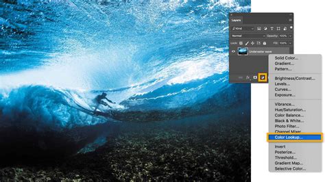 Photoshop Color Lookup adjustment layer example