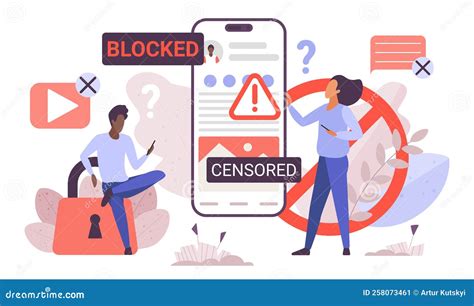 Illustration of a user blocking another user on a social media platform