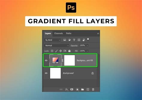 Photoshop gradient fill example