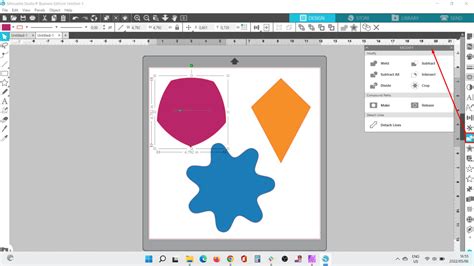 Silhouette Studio Modify panel with 