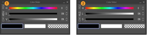 Clip Studio Paint HSV Color Slider