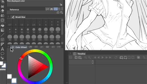 Switching Between HSV and HSL Color Wheels in Clip Studio Paint