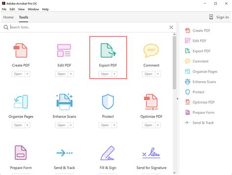 Adobe Acrobat Pro Export to Word option