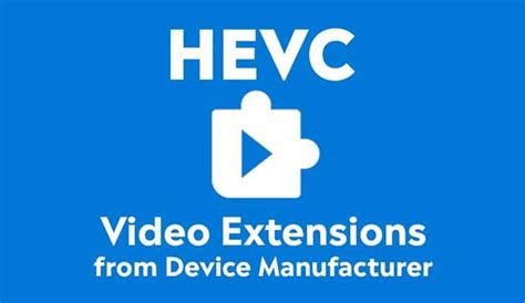 Microsoft Store HEVC Video Extensions