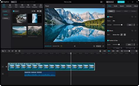 CapCut Desktop Video Editor interface
