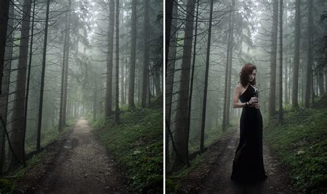 Example of image compositing in Photoshop