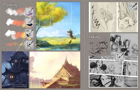 Example artwork created using David Revoy's brushes