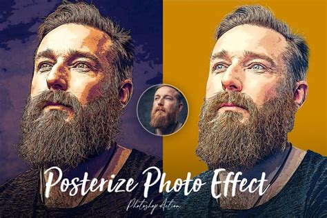Photoshop posterization effect example