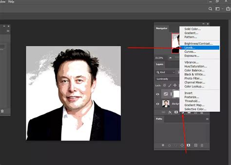 Photoshop Posterize adjustment dialog box