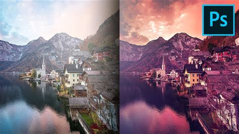 Color filter example in Photoshop