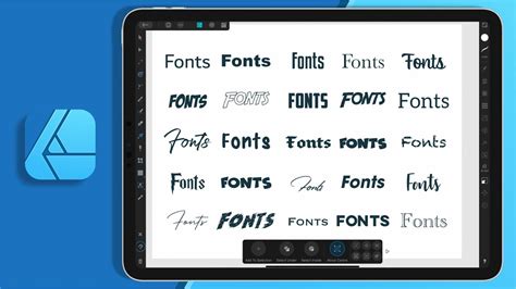 Affinity Designer font examples