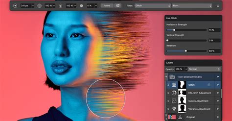 Affinity Designer non-destructive editing example