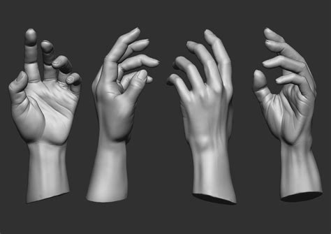 3D hand model being posed in Clip Studio Paint