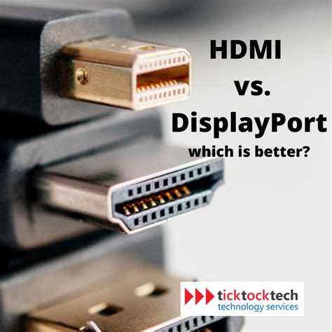 HDMI vs DisplayPort Cables