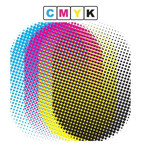Rosette pattern formed by CMYK halftone dots