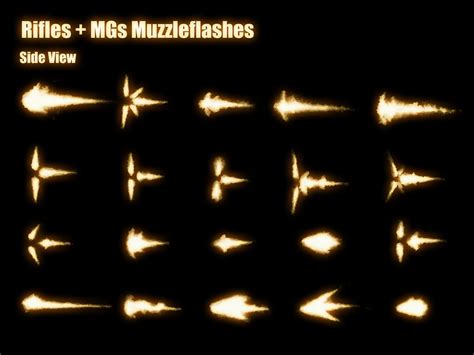 Electric gun muzzle flash concept art