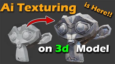 AI 3D model generation and texturing