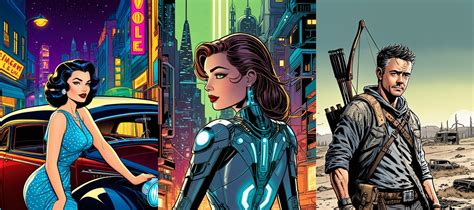Example of a comic book style illustration heavily featuring halftone patterns.
