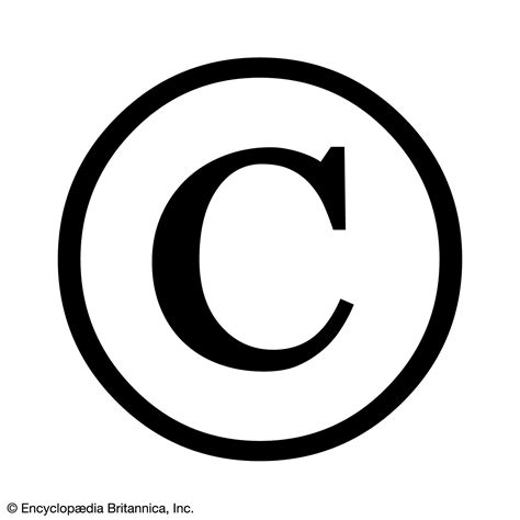 Copyright symbol on a photograph