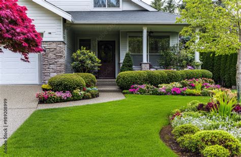 A house with a well-maintained yard