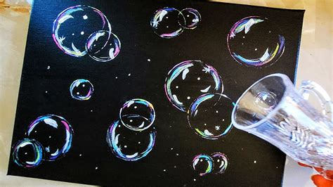 Bubbles painted onto an image with applied blur