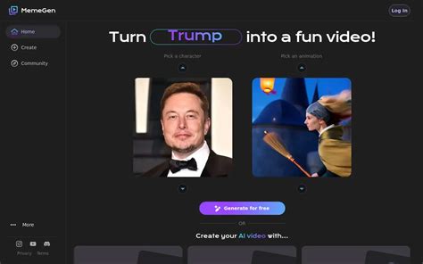 Screenshot of a meme creation tool interface