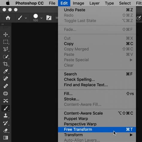 Photoshop Free Transform Controls
