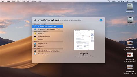 Screenshot of macOS Spotlight search results showing file path