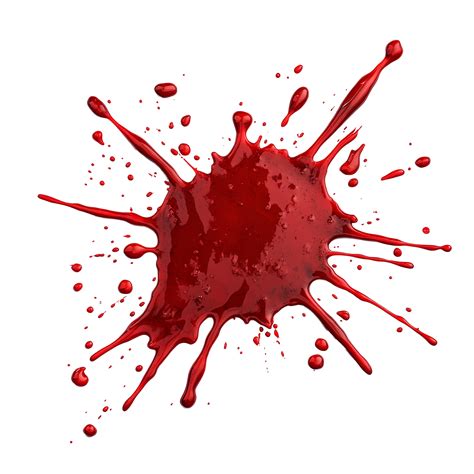 A close-up of a face with realistic-looking fake blood splatters