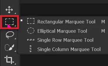 Photoshop Rectangular and Elliptical Marquee Tools