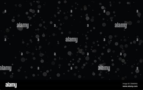 Photoshop canvas showing a black background with scattered white dots of varying sizes, representing potential light particles